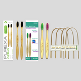 Bamboo Orthodontic Toothbrush and Kids Toothbrush Combo