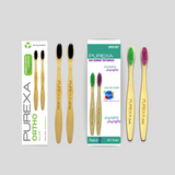Bamboo Orthodontic Toothbrush and Kids Toothbrush Combo