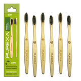 6 Purexa Bamboo Charcoal Toothbrushes
