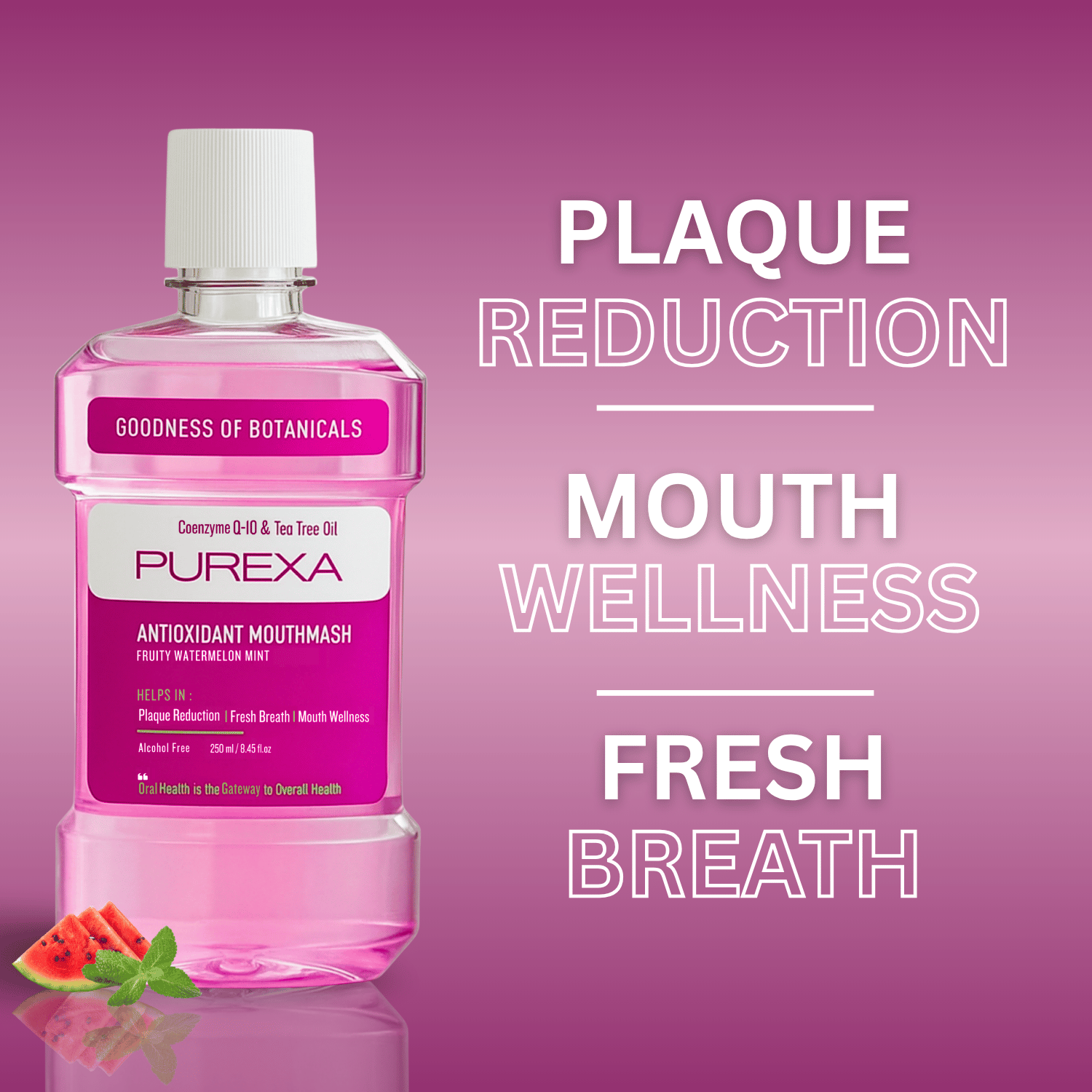 Antioxidant | Antimicrobial & Antibacterial Mouthwash | Water Melon Mint