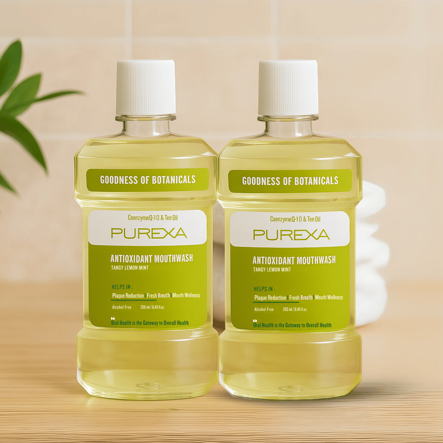 Antioxidant | Antimicrobial & Antibacterial Mouthwash | Lemon Mint Flavour