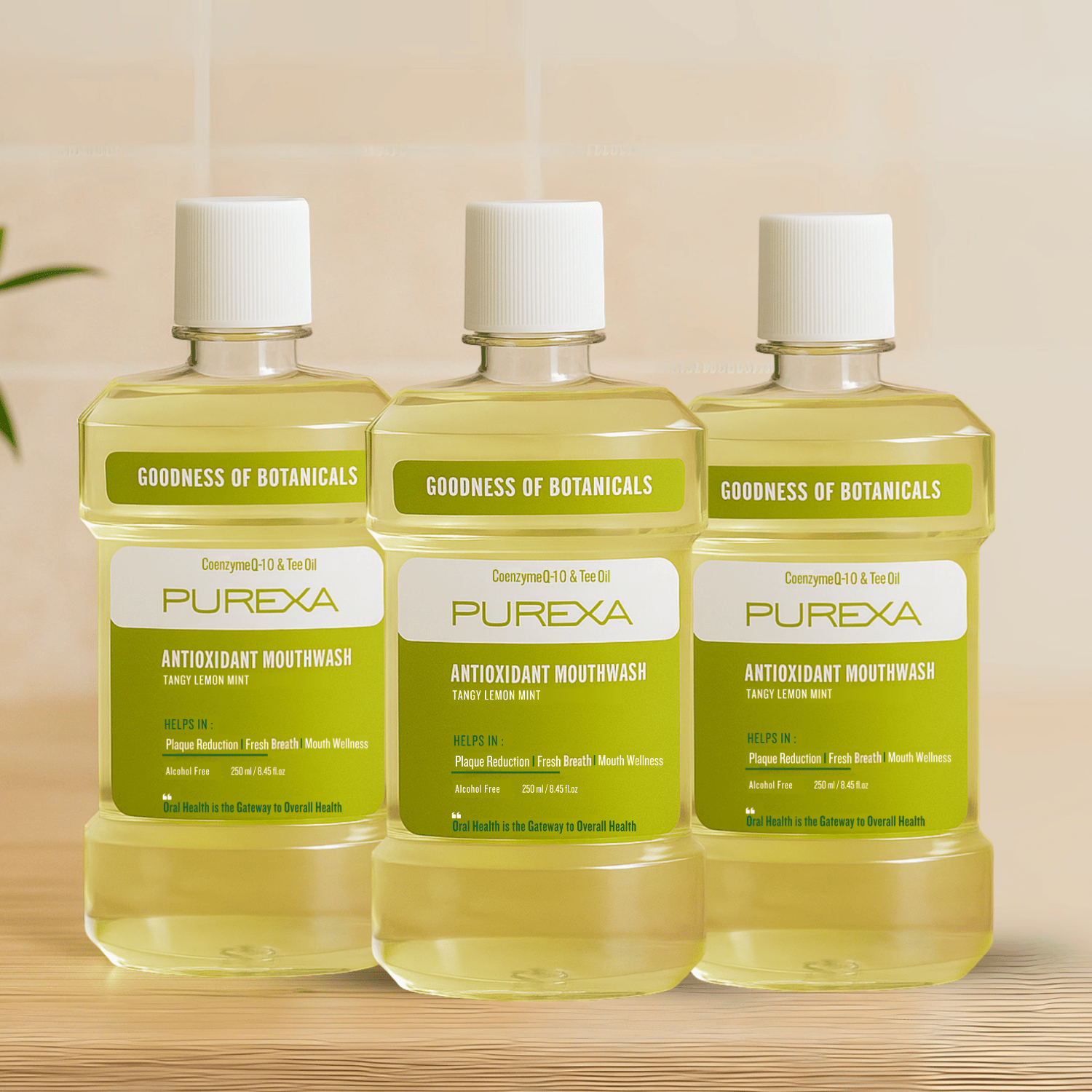 Antioxidant | Antimicrobial & Antibacterial Mouthwash | Lemon Mint Flavour