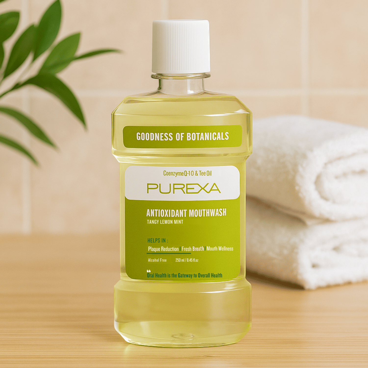 Antioxidant | Antimicrobial & Antibacterial Mouthwash | Lemon Mint Flavour