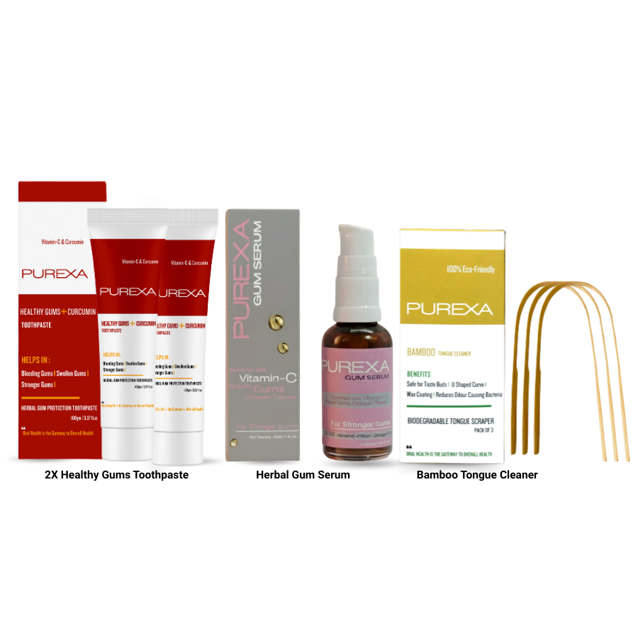 Healthy Gums Toothpaste With Gum Serum & Bamboo Tongue Cleaner