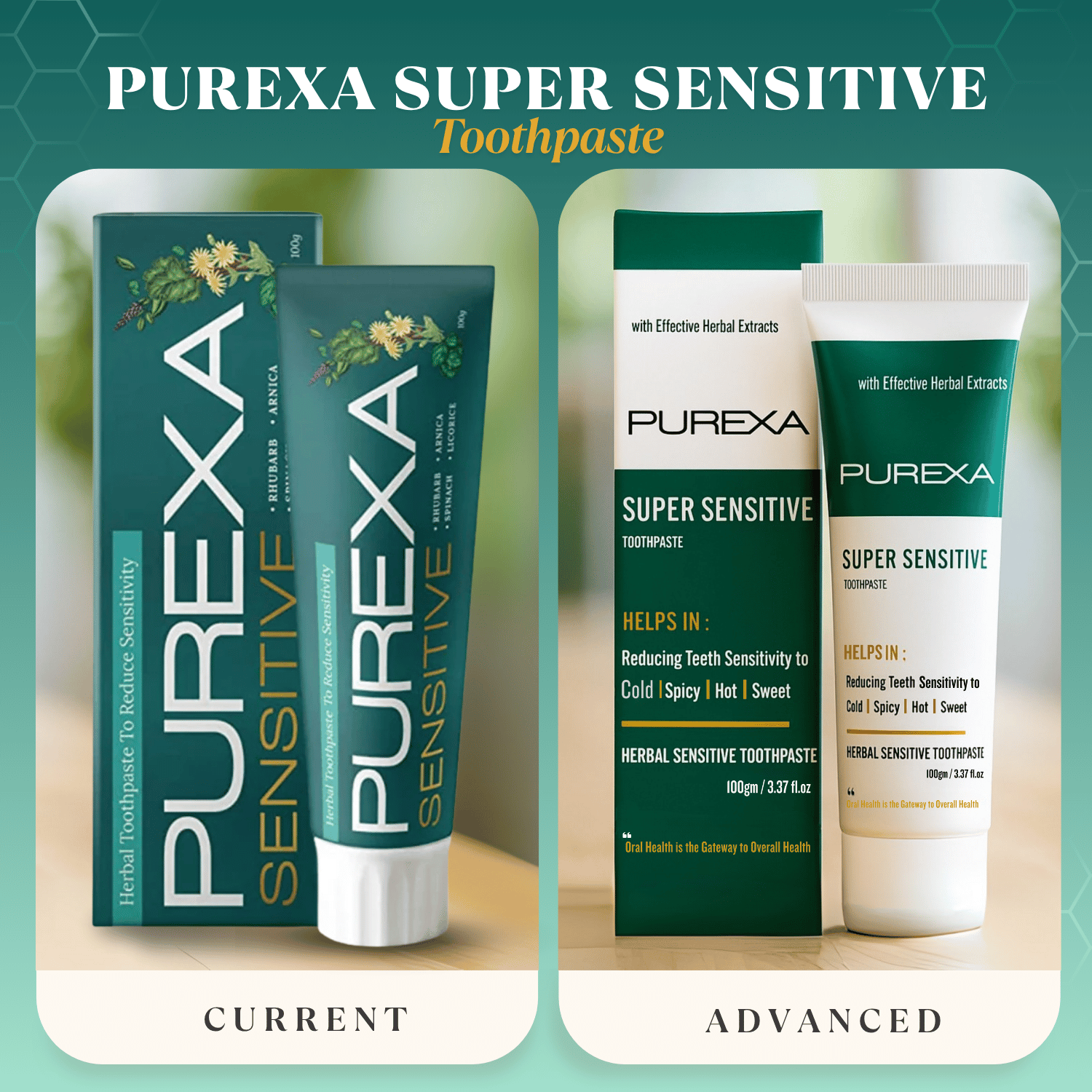 2 Herbal Sensitive Toothpastes 100gm (Each), Bamboo Charcoal Toothbrush & Bamboo Tongue Cleaner