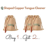 Q Shape Copper Tongue Cleaner (Buy 1 Get 2)