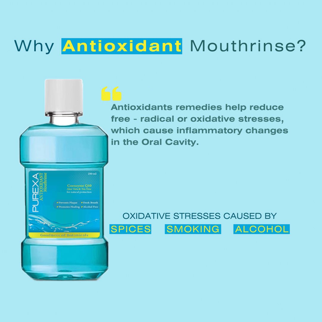 Image shows why you need of Antioxidant Mouthwash 250 ml 