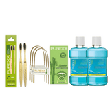 Antioxidant Mouthwash 250ml with Bamboo Charcoal Toothbrush & Bamboo Tongue Cleaner