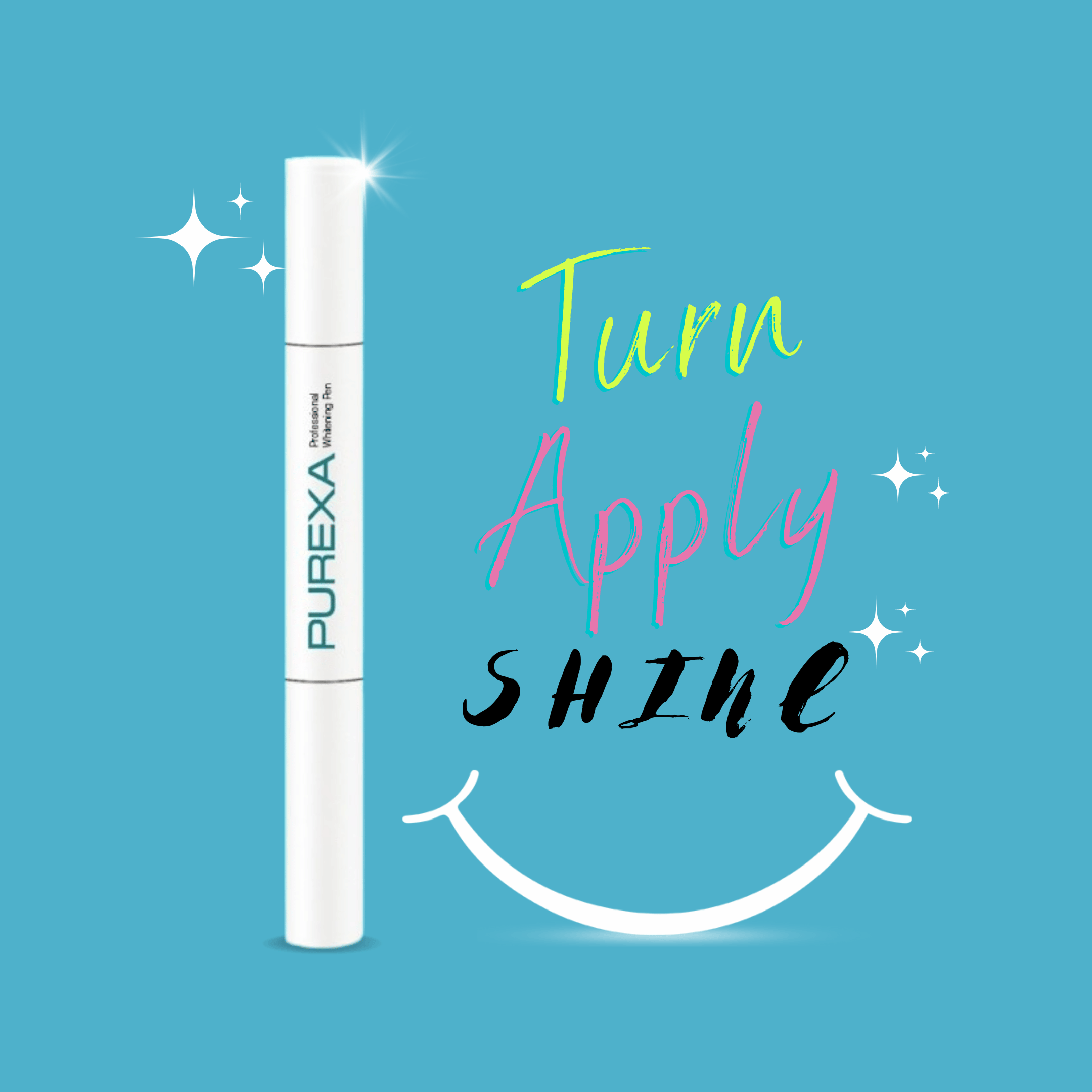 Turn, Apply, Shine PUREXA Teeth Whitening Pen