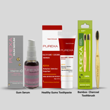 Gum Serum 30ml, Healthy Gums Toothpaste 100gm & Bamboo Charcoal Toothbrush