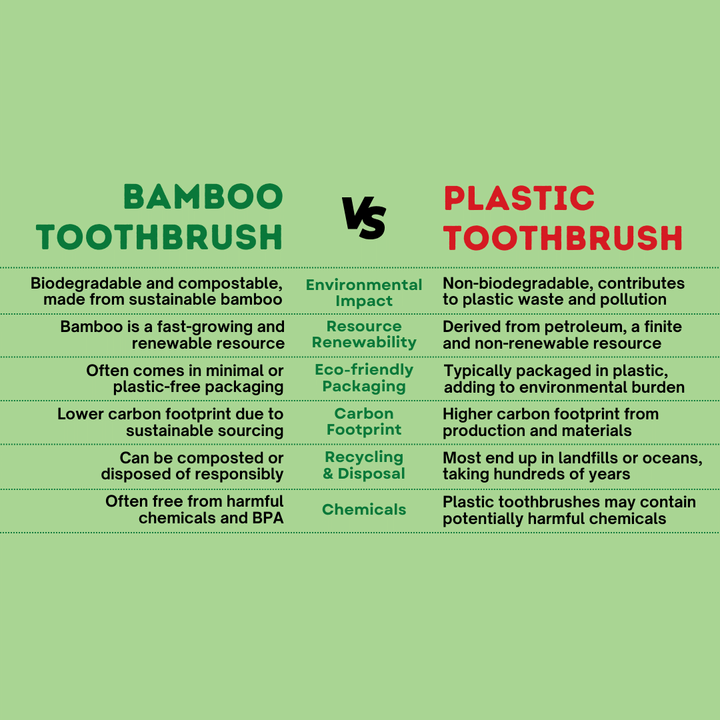 Comparison Between Bamboo Toothbrush vs Plastic Toothbrush