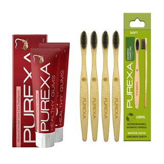 Healthy Gums Toothpaste With Bamboo Toothbrush - purexa.in