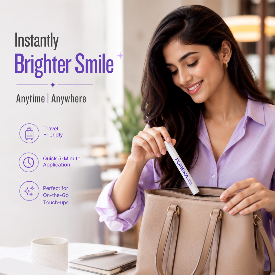 Purple Teeth Whitening Pen & Teeth Whitening Gel