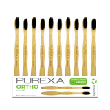 10 Purexa Bamboo Orthodontic Toothbrushes