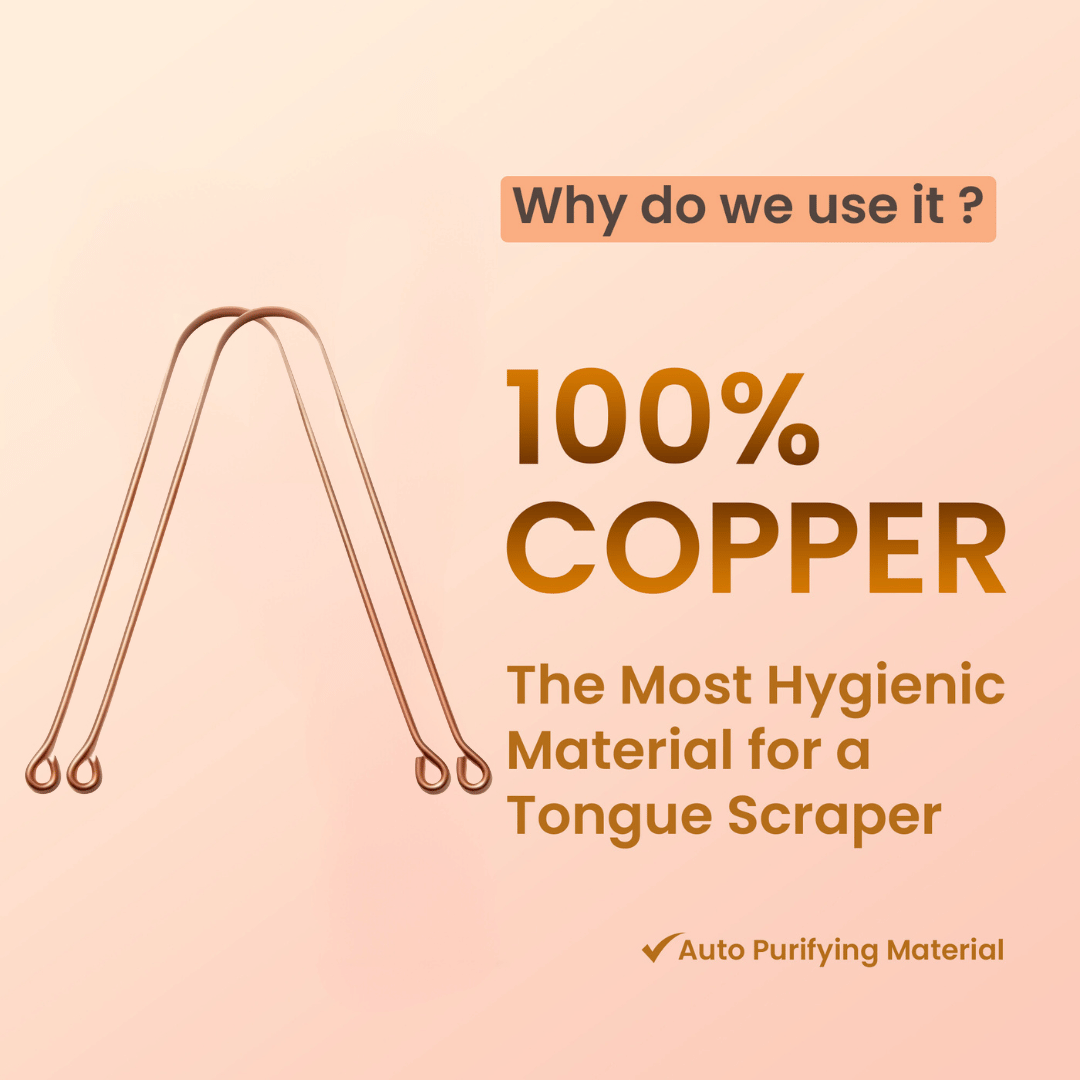 A Shape Copper Tongue Cleaner