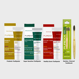 Sensitivity Toothpaste, Healthy Gums+ Toothpaste, Probiotic Toothpaste & Bamboo Charcoal Toothbrush