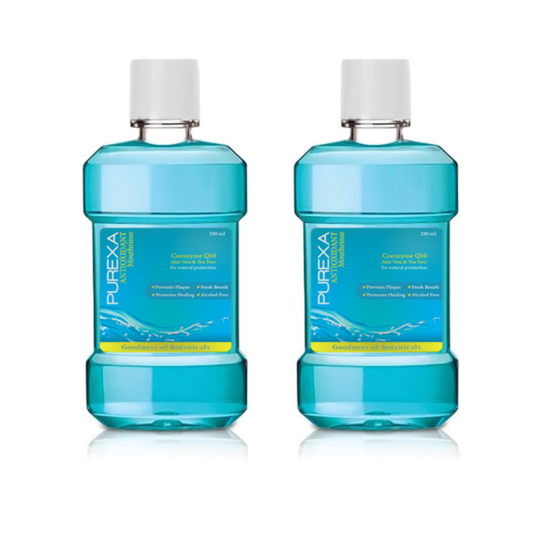 3 bottles of Purexa 250ml Antioxidant Mouthwash