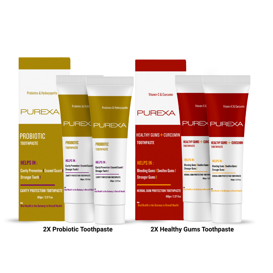 2 Probiotic Toothpaste With 2 Healthy Gums+ Curcumin Toothpaste ...