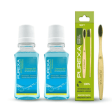 2 Antioxidant Mouthwash and Bamboo Toothbrush (Goodbye to Bad Breath & Plaque)