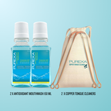 2 Antioxidant 150ml and 2 A Shape Copper Tongue Cleaner