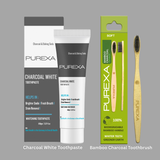 Baking Soda & Charcoal Whitening Toothpaste 100gm and Charcoal Bamboo Toothbrush