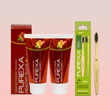 2 Healthy Gums+ Curcumin Toothpaste 100gm and Bamboo Toothbrush