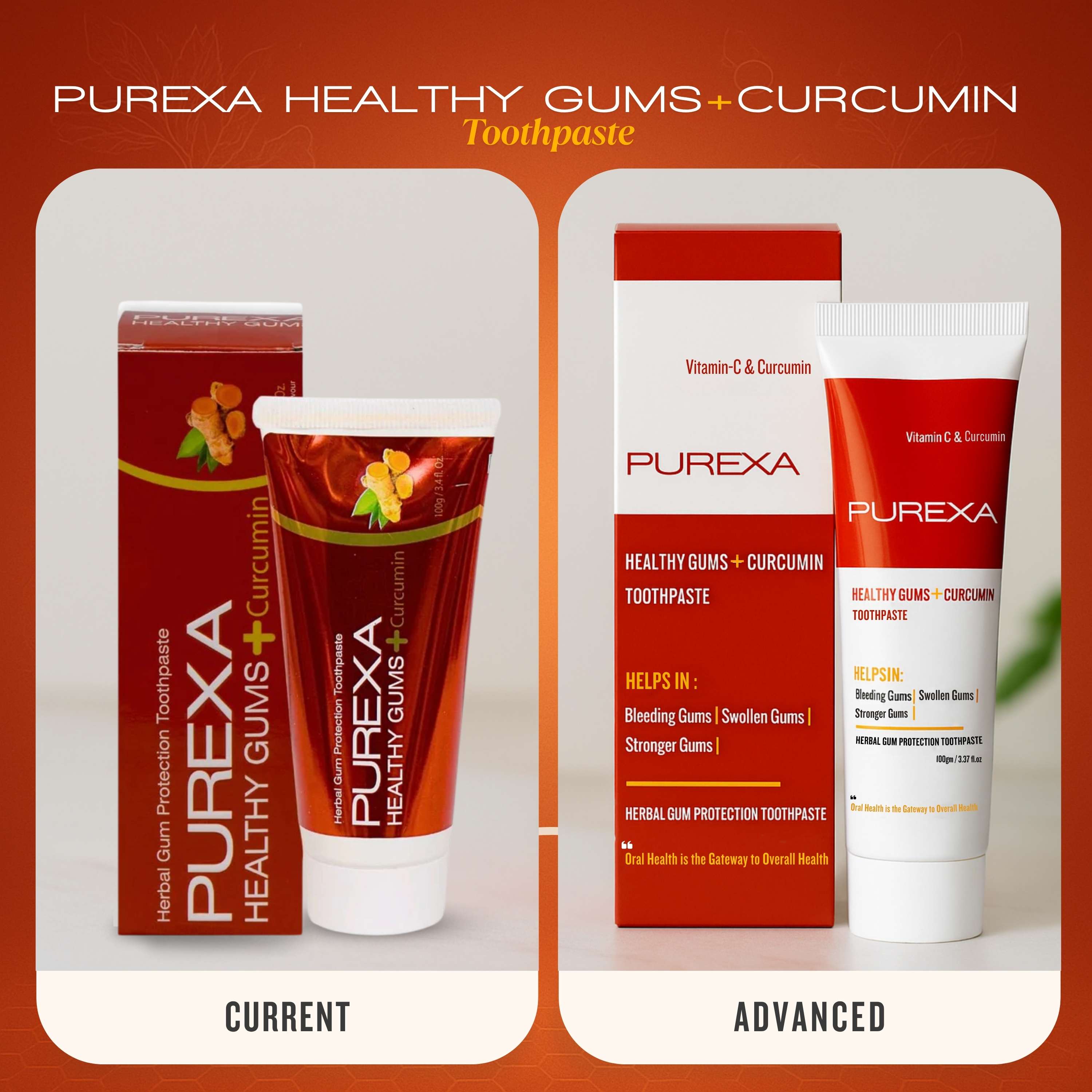 Buy Healthy Gums+ Curcumin | Best Toothpaste for Gums - PUREXA Oral Care