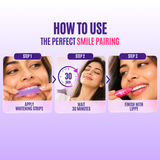 Teeth Whitening Strips and Lippy Lip Balm (Bubble Gum Flavour)