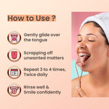 How to use copper tongue cleaner?