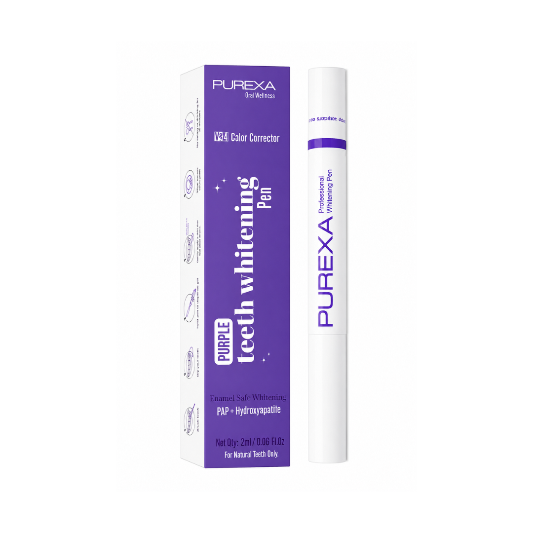 Purple Teeth Whitening Pen & Teeth Whitening Gel