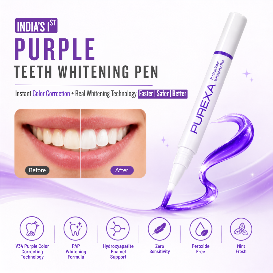 Purple Teeth Whitening Pen & Teeth Whitening Gel