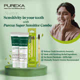 2 Herbal Super Sensitive Toothpastes 100gm (Each), 1 Bamboo Charcoal Toothbrush