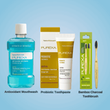 Probiotic Toothpaste 100gm, Antioxidant Mouthwash 250ml & Bamboo Charcoal Toothbrush