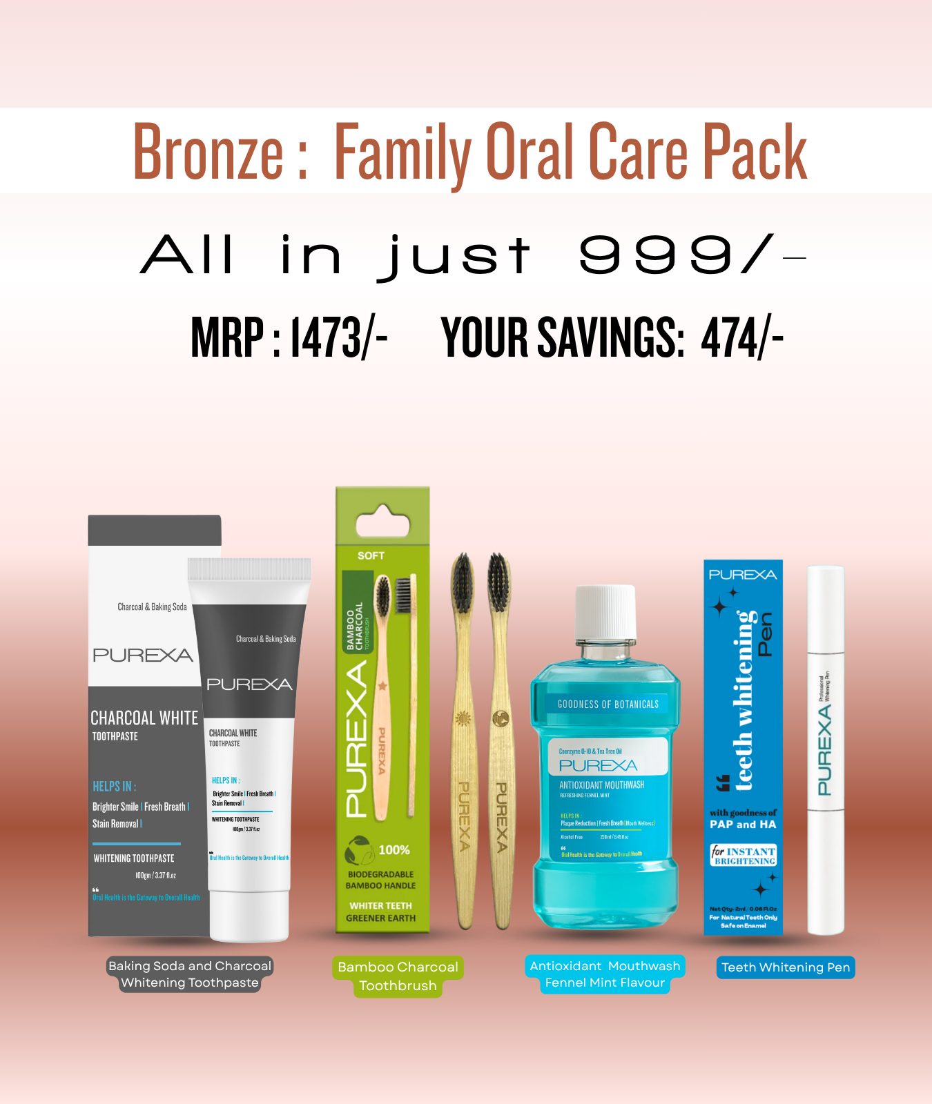 Oral Care Bronze Family Pack 3