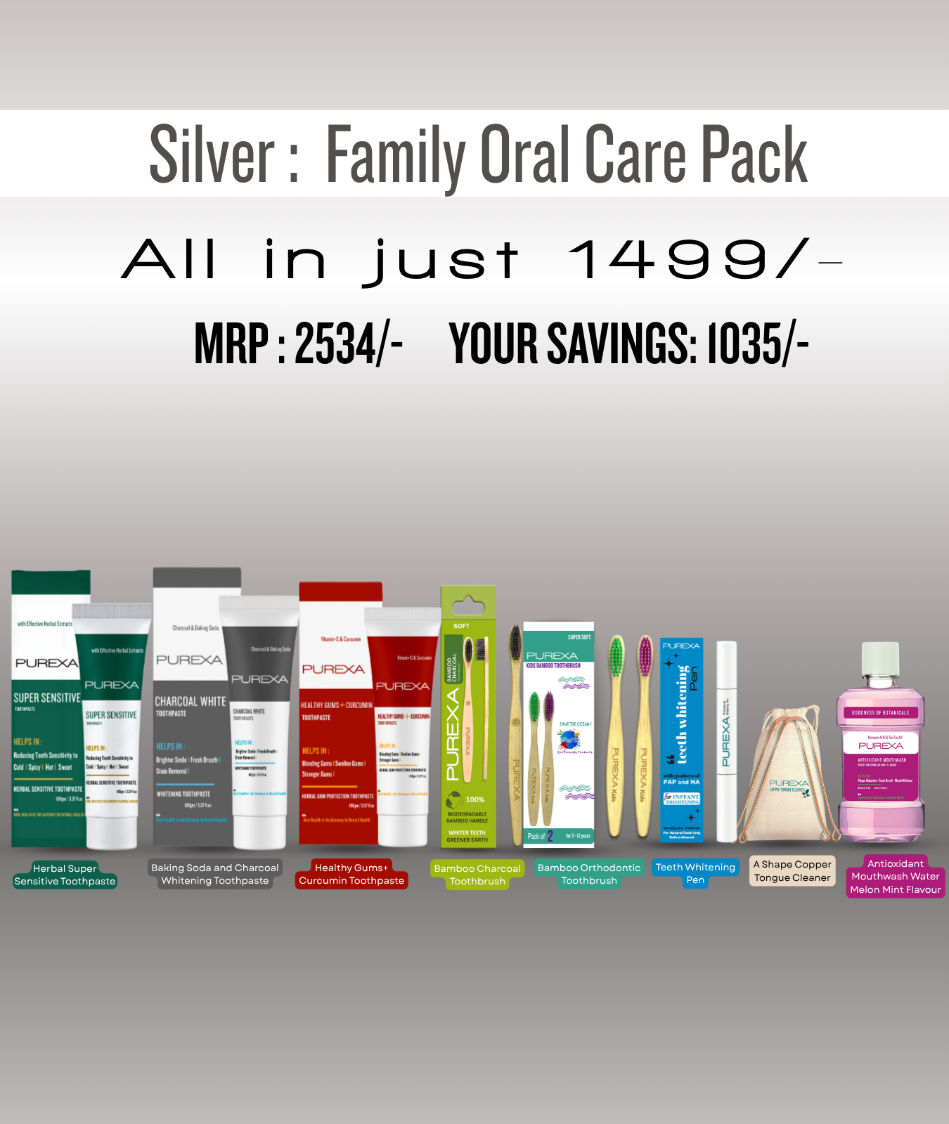 Oral Care Silver Family Pack 2