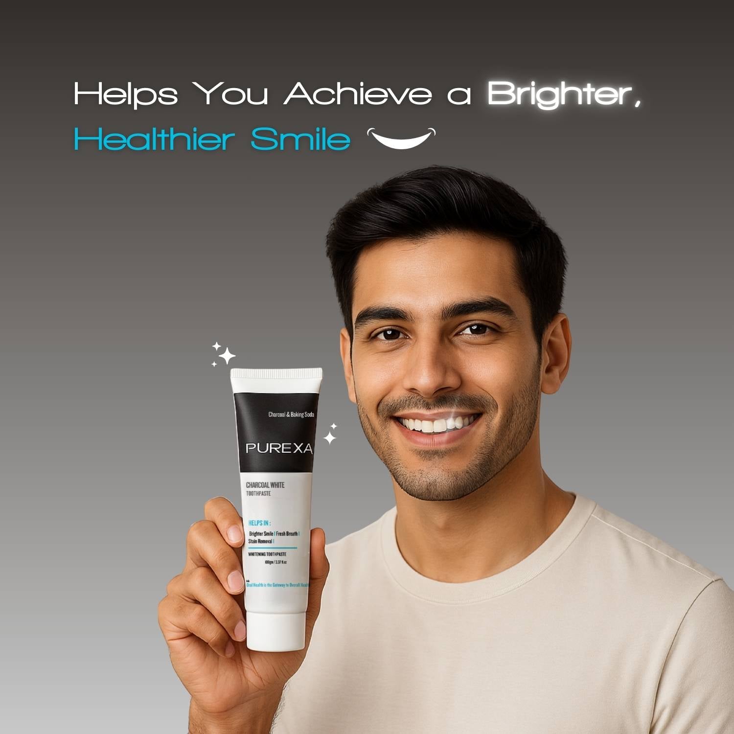 Baking Soda and Charcoal Whitening Toothpaste