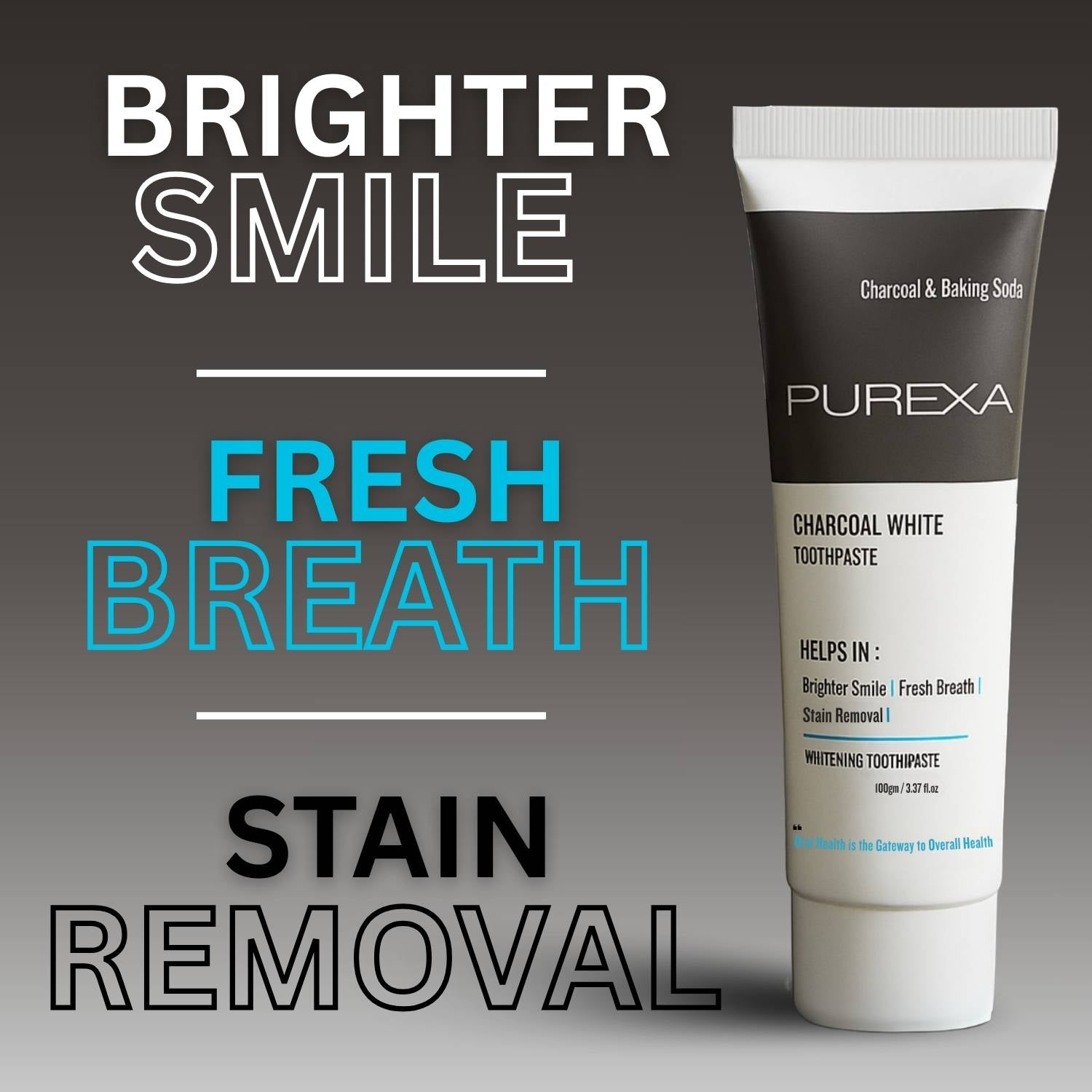 Baking Soda and Charcoal Whitening Toothpaste