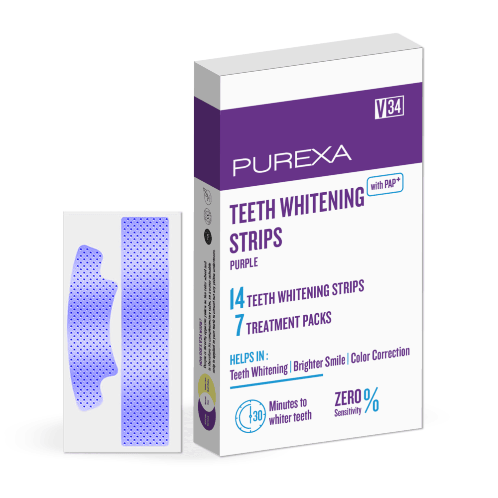 Purexa purple teeth whitening strips