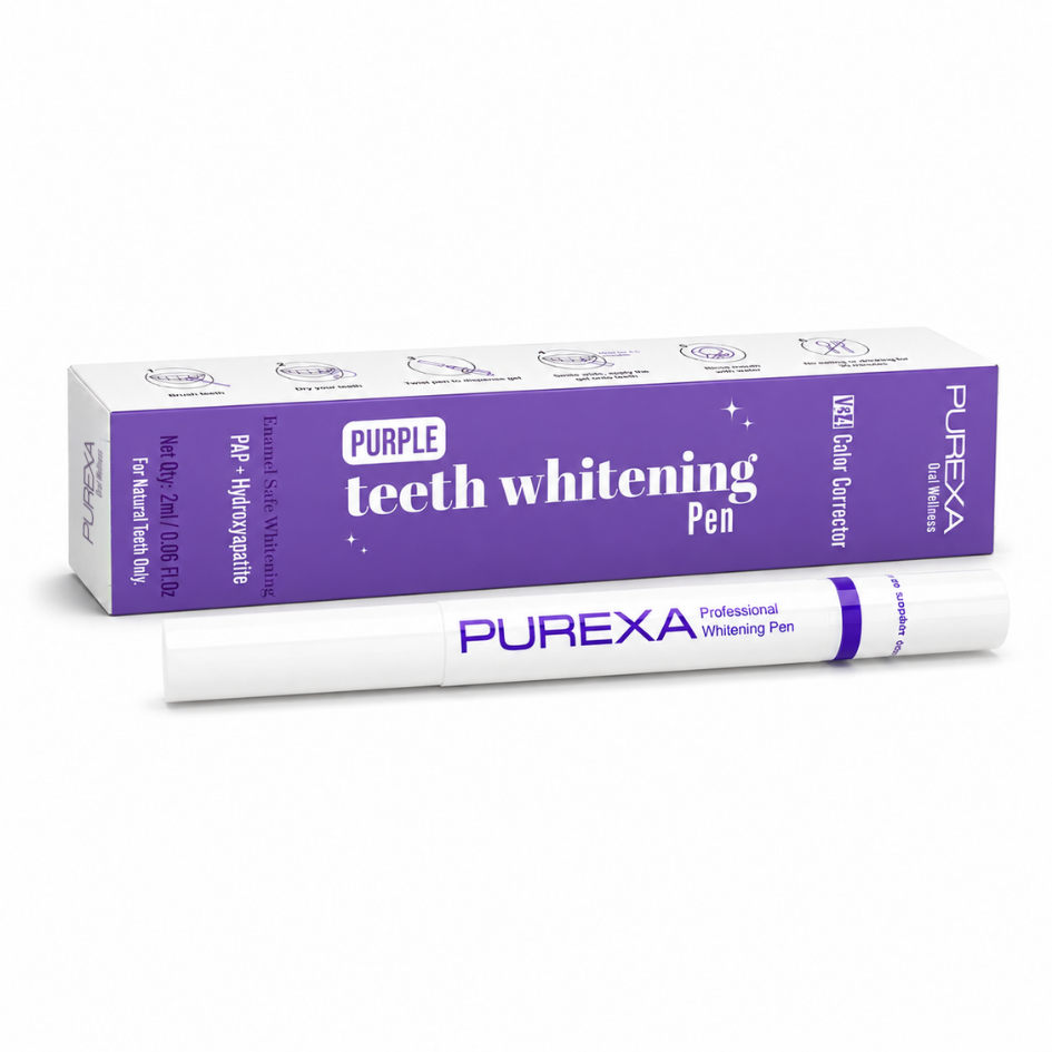 Purple Teeth Whitening Pen & Teeth Whitening Gel