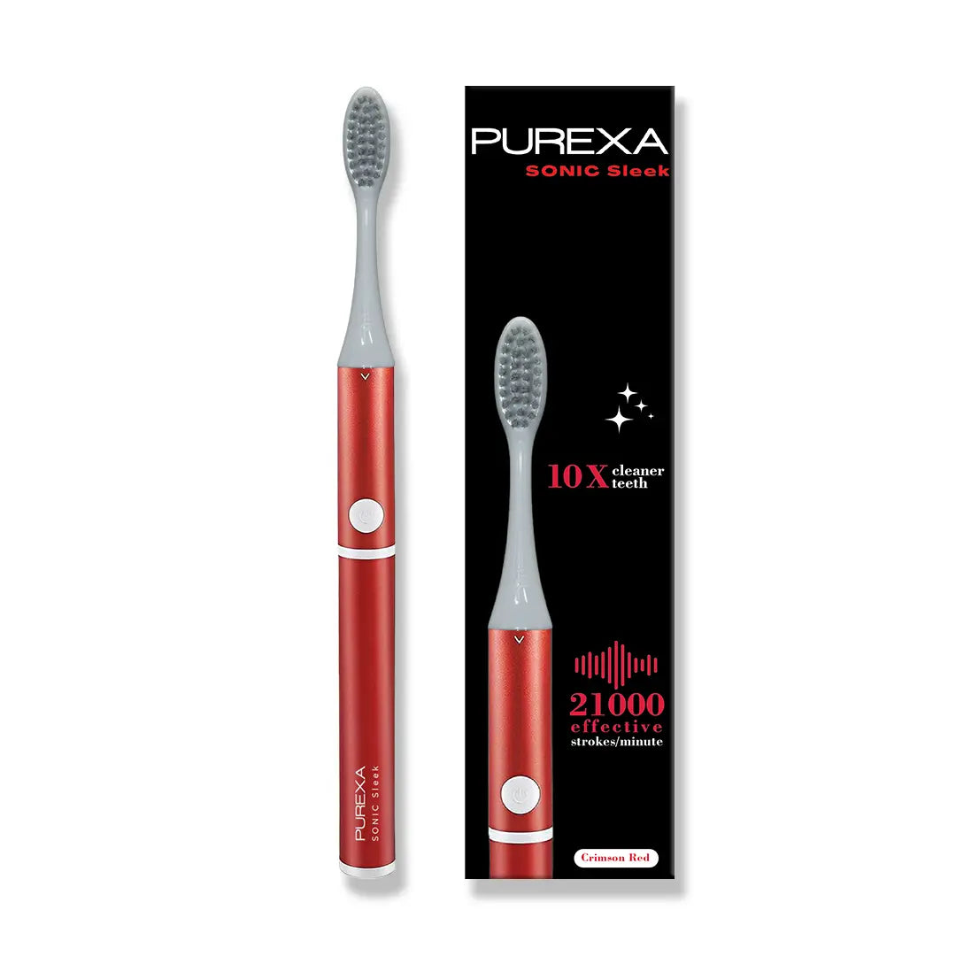 Purexa Sonic Sleek red in colour electric brush