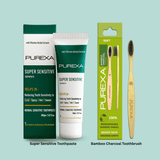 Herbal Super Sensitive Toothpastes 100gm & Bamboo Charcoal Toothbrush