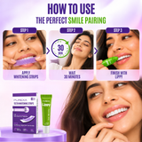 Teeth Whitening Strips and Lippy Lip Balm (Matcha Flavour)