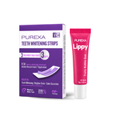 Teeth Whitening Strips and Lippy Lip Balm (Bubble Gum Flavour)