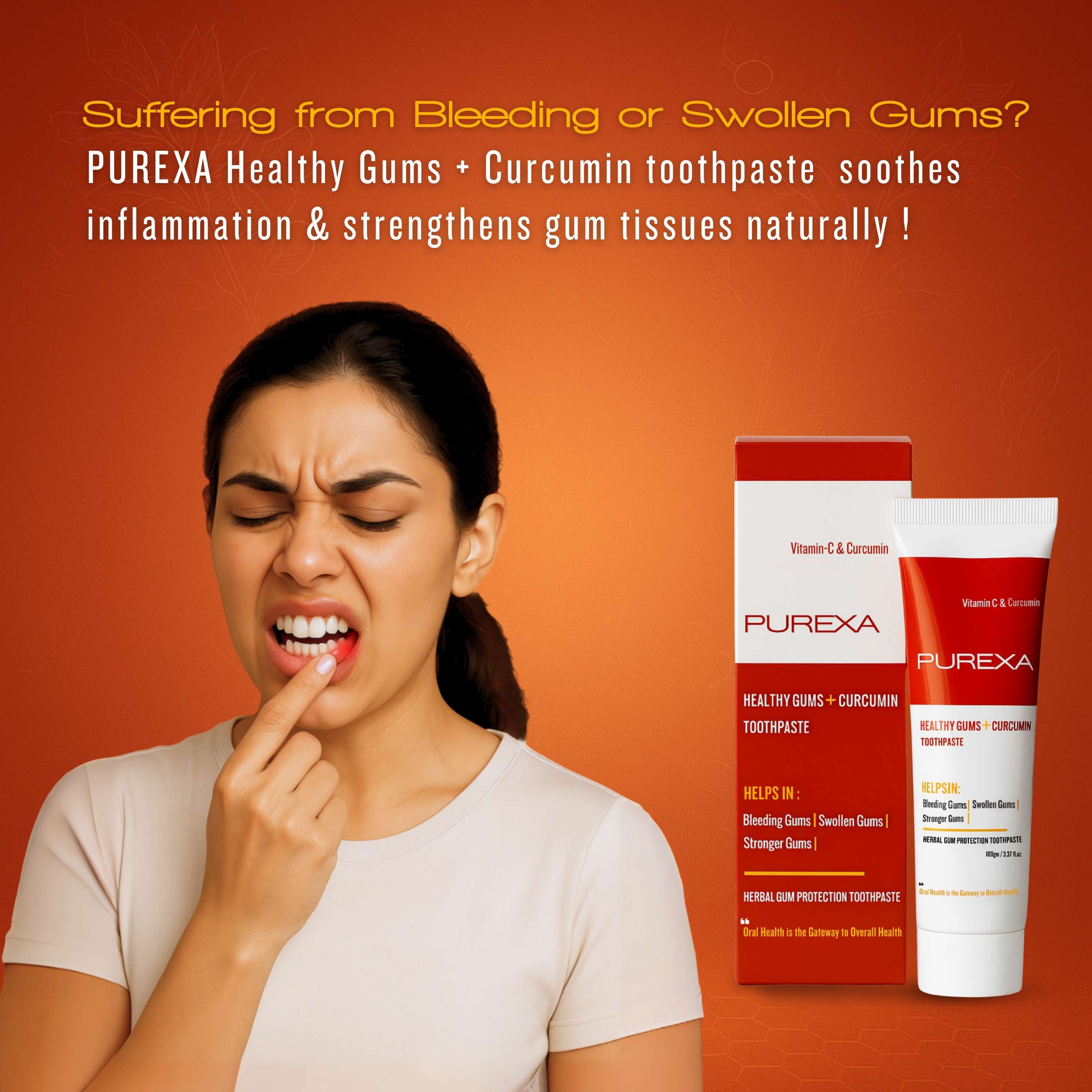 Buy Healthy Gums+ Curcumin | Best Toothpaste for Gums - PUREXA Oral Care