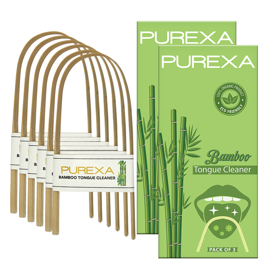Pack of 6 Purexa Bamboo Tongue Cleaner